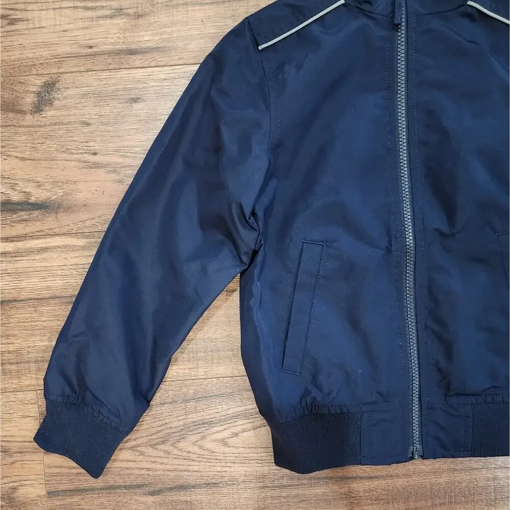 NWT The Children's Place Boy's Navy Full Zip Windbreaker Outerwear Jacket Small